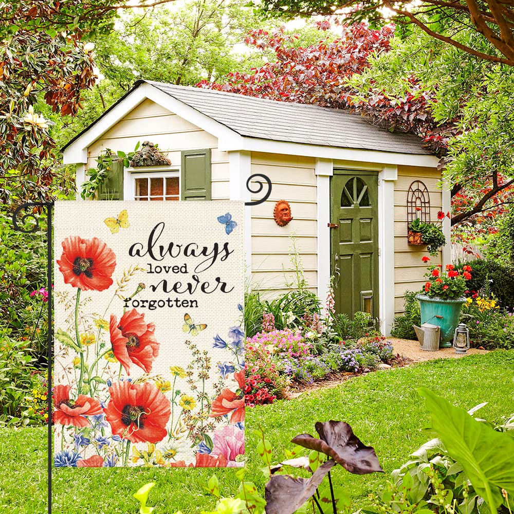 AVOIN colorlife poppies design close-up for garden charm