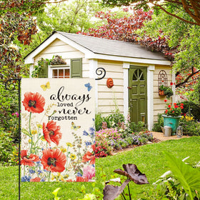 AVOIN colorlife poppies design close-up for garden charm