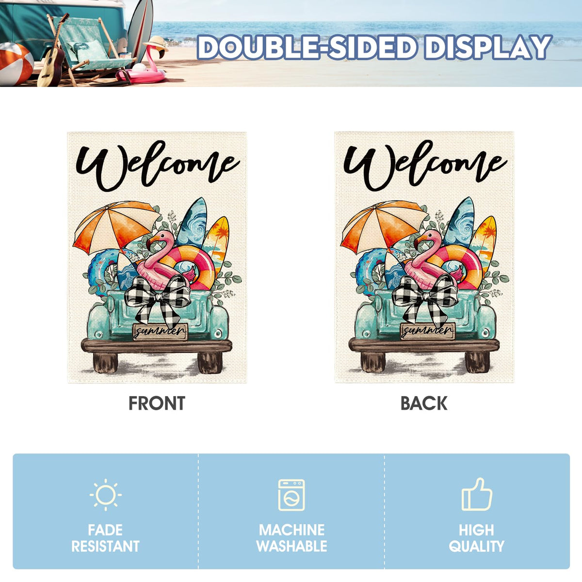 AVOIN colorlife Sleeve-hanger flag fits standard poles for quick outdoor display.