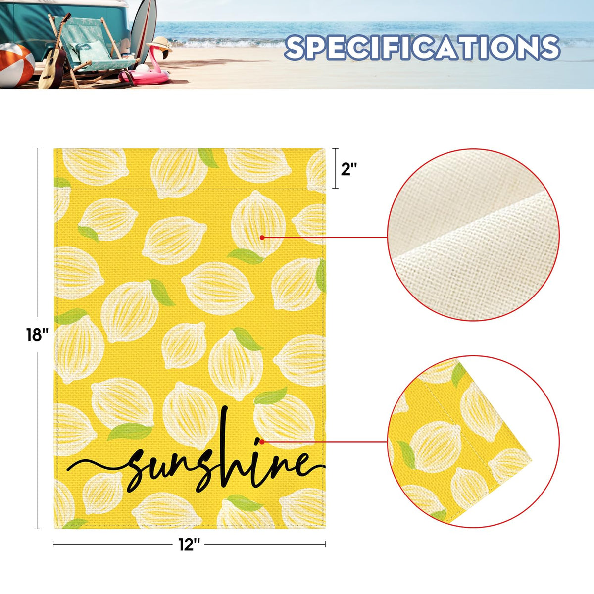 AVOIN colorlife Weather-resistant polyester flag withstands sun and rain.