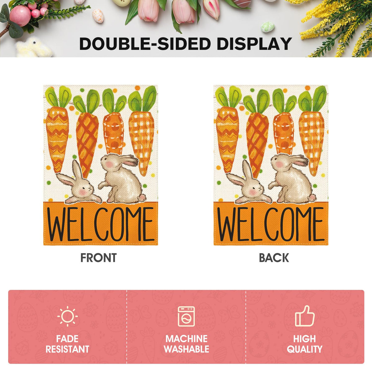AVOIN colorlife weather-resistant polyester flag withstands outdoor use.