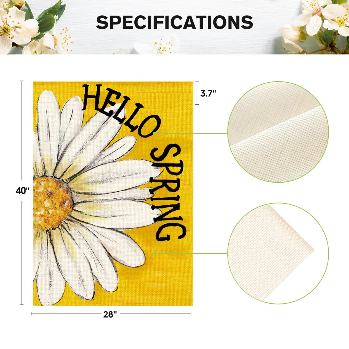 AVOIN colorlife durable polyester flag offers year-round weather-friendly display.