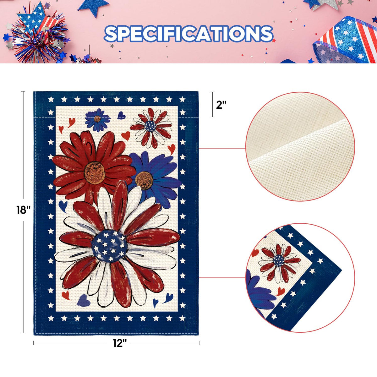 AVOIN colorlife weather-resistant spun polyester flag designed for outdoor use.