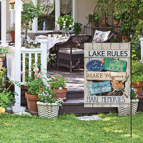 AVOIN colorlife welcoming flag for deck, elevating porch hospitality