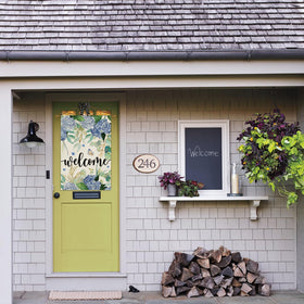 AVOIN colorlife welcome yard flag outdoors enhances curb appeal