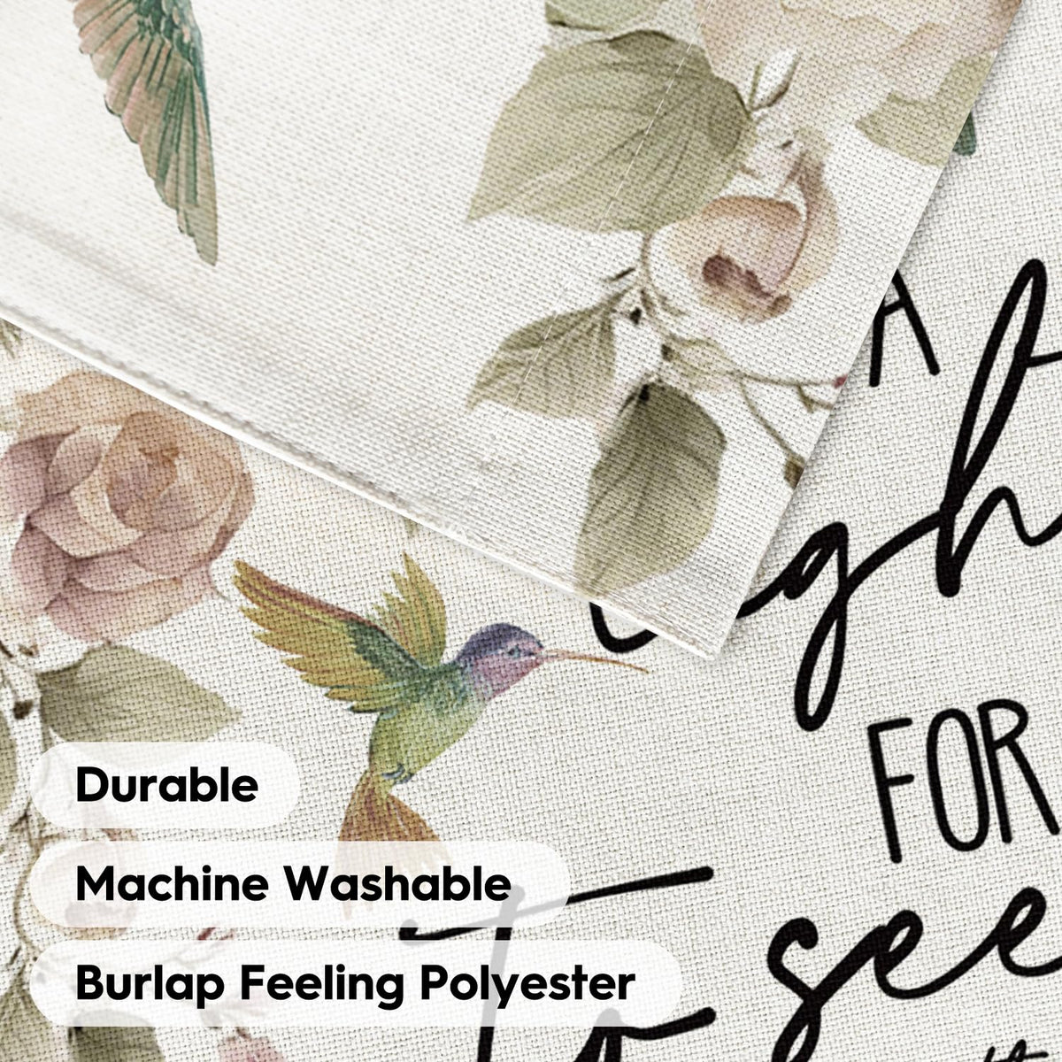 AVOIN colorlife yard art flag featuring flowers and birds for curb appeal