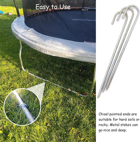 AVOIN heavy-duty rebar stake for swing sets, nets, and outdoor decorations.