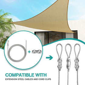 Avolend double rope clamps keep lines tidy and secure.