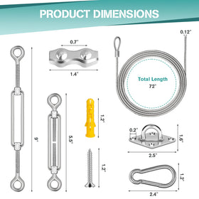Avolend pad eyes provide anchor points for sturdy shade sail installations.