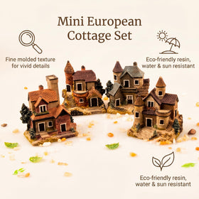 Avtytsda resin house garden ornament brightens mini container landscapes