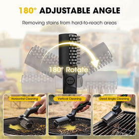 AVVKED electric grill brush powered by 2600mAh battery for long sessions