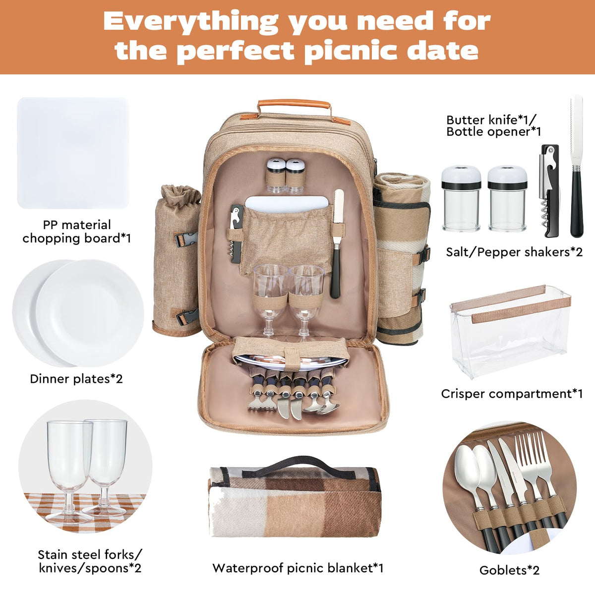 AW BRIDAL detachable waterproof layer preserves freshness and protects contents.