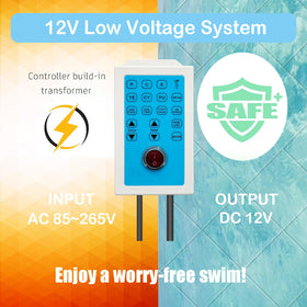 Awanhe color-changing LED pool light producing vibrant underwater glow