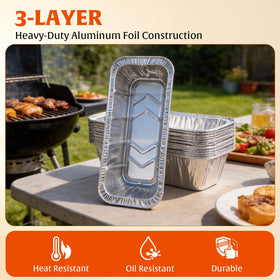 AWEASROY heavy-duty aluminum liner resists tearing for reliable cooking cleanup