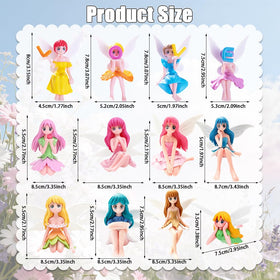 AWEELON tiny fairy figurine perfect as cake toppers and party accents.