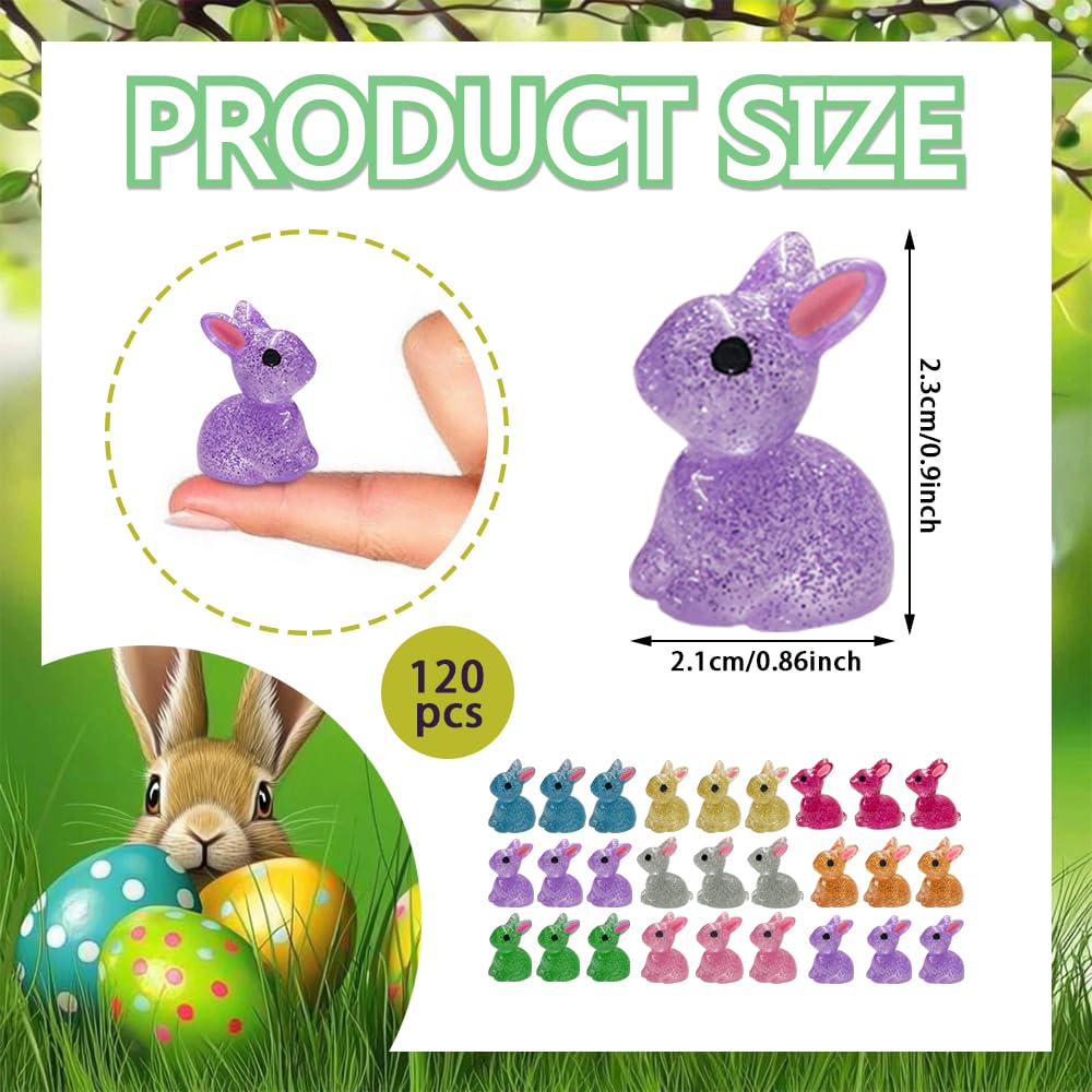 AWEELON glow bunnies resin figure close-up shows durable, lightweight design.