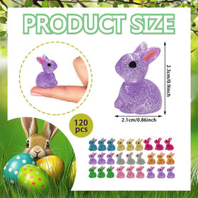 AWEELON glow bunnies resin figure close-up shows durable, lightweight design.