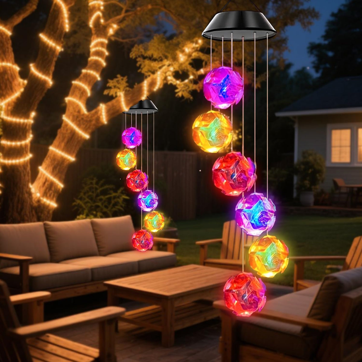 AWENDIETOU easy hang installation for balcony or garden lighting