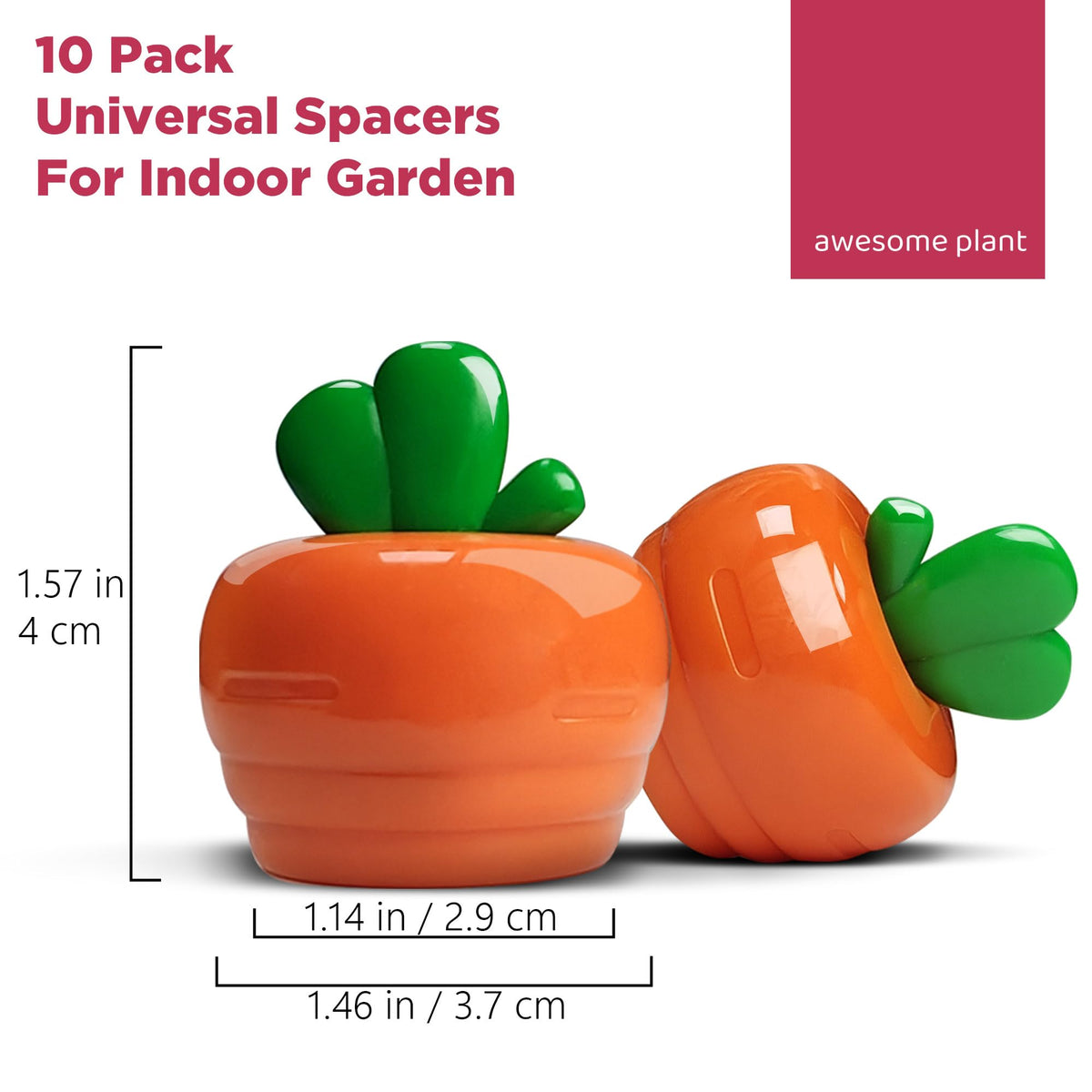 Awesome Plant carrot spacer cover for GardenCube; lightweight, reusable, and easy to reposition.