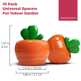 Awesome Plant carrot spacer cover for GardenCube; lightweight, reusable, and easy to reposition.