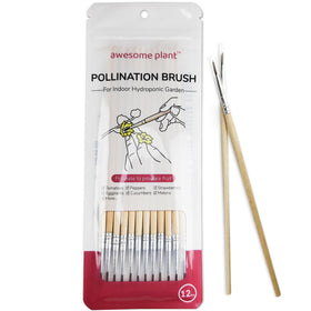 Awesome Plant pollination brush in indoor hydroponics setup enabling precise pollen transfer