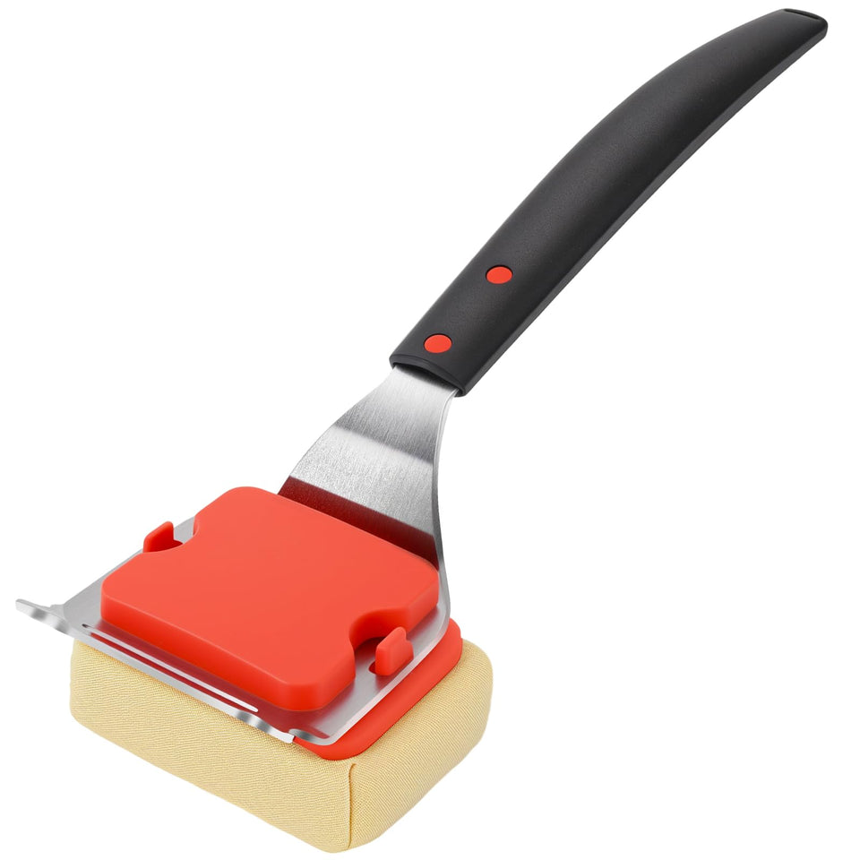 AWGOU grill brush steam-cleaner demonstrates bristle-free cleaning for safer grilling
