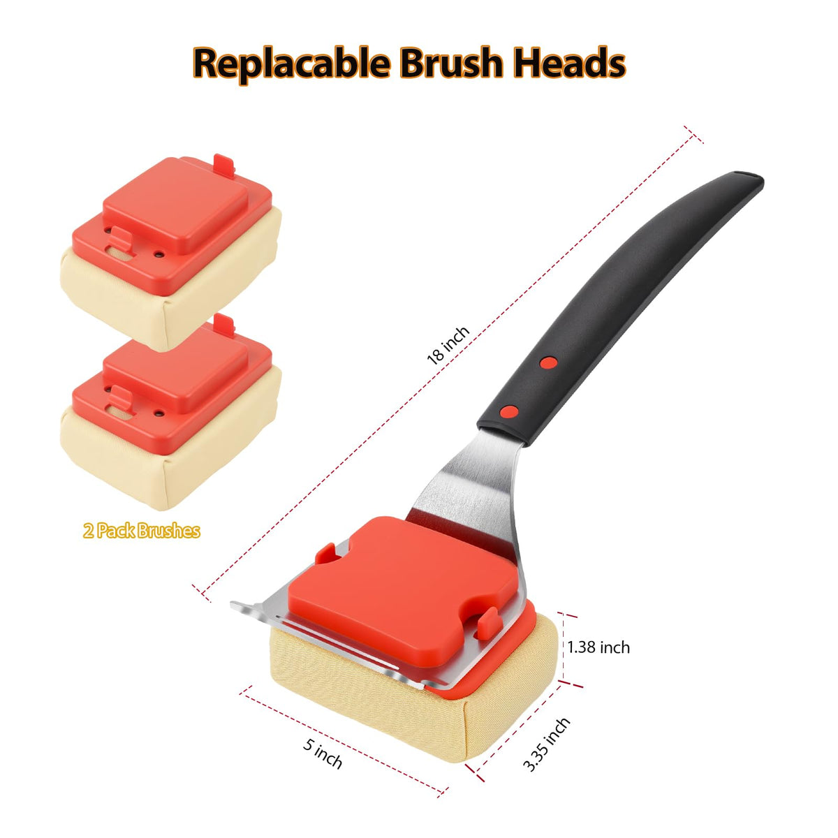 AWGOU grill in-use steaming action lifting grease from grill bars