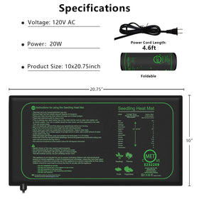 AWLYLNLL foldable seedling mat storage shot demonstrates easy stowaway after use.
