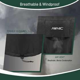 Zippered storage bag included with AWNIC cover for easy storage