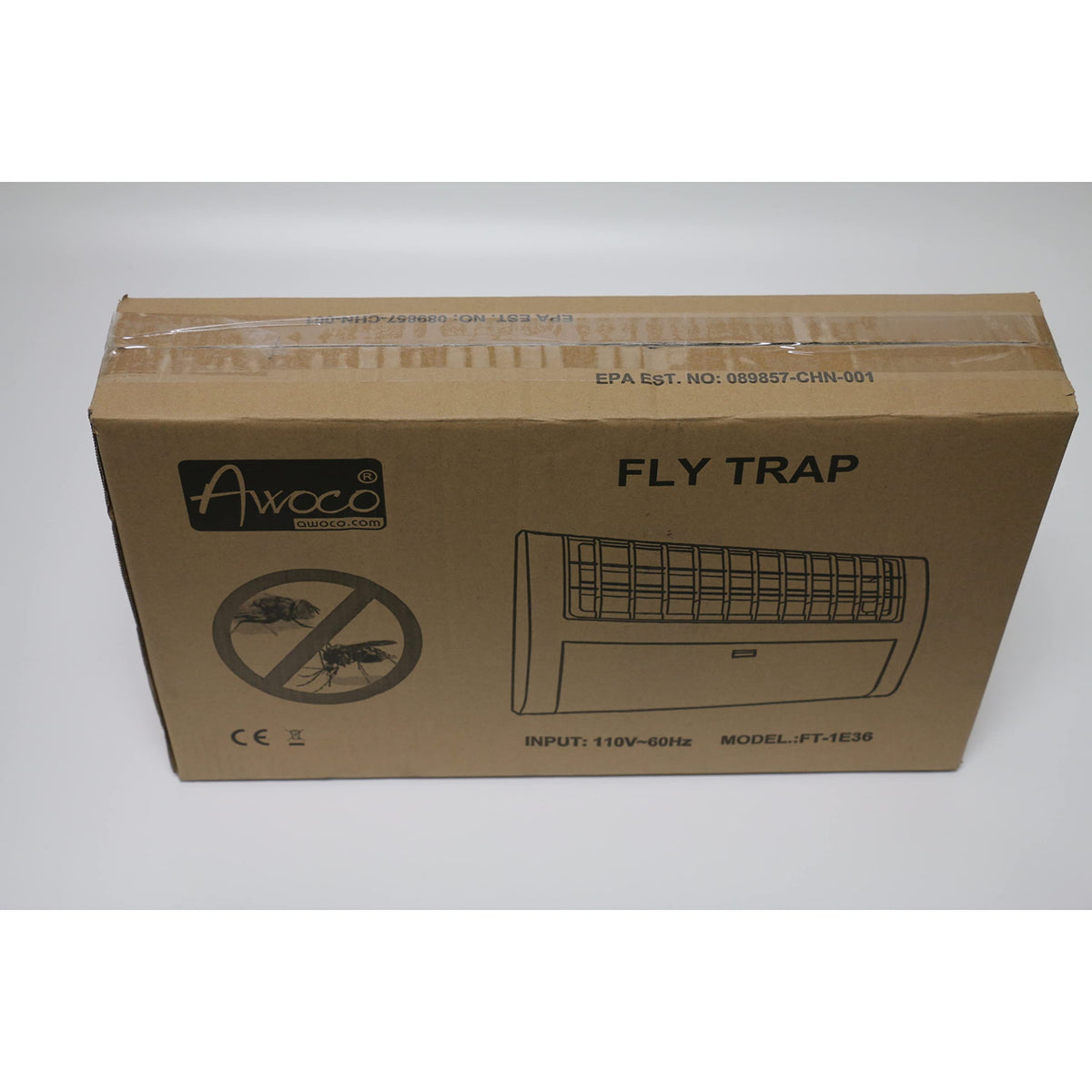 Awoco 13W fly trap lamp ships with warranty and replacement options.