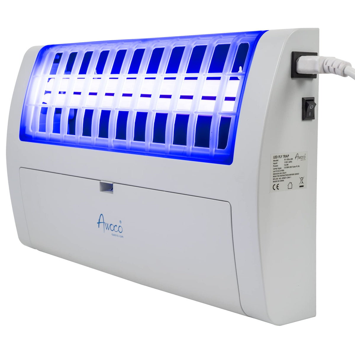 Awoco indoor wall-mount design supports versatile pest control setups.