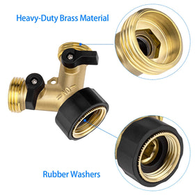 Awpeye rubber handle flow control ensures easy operation while watering the lawn.