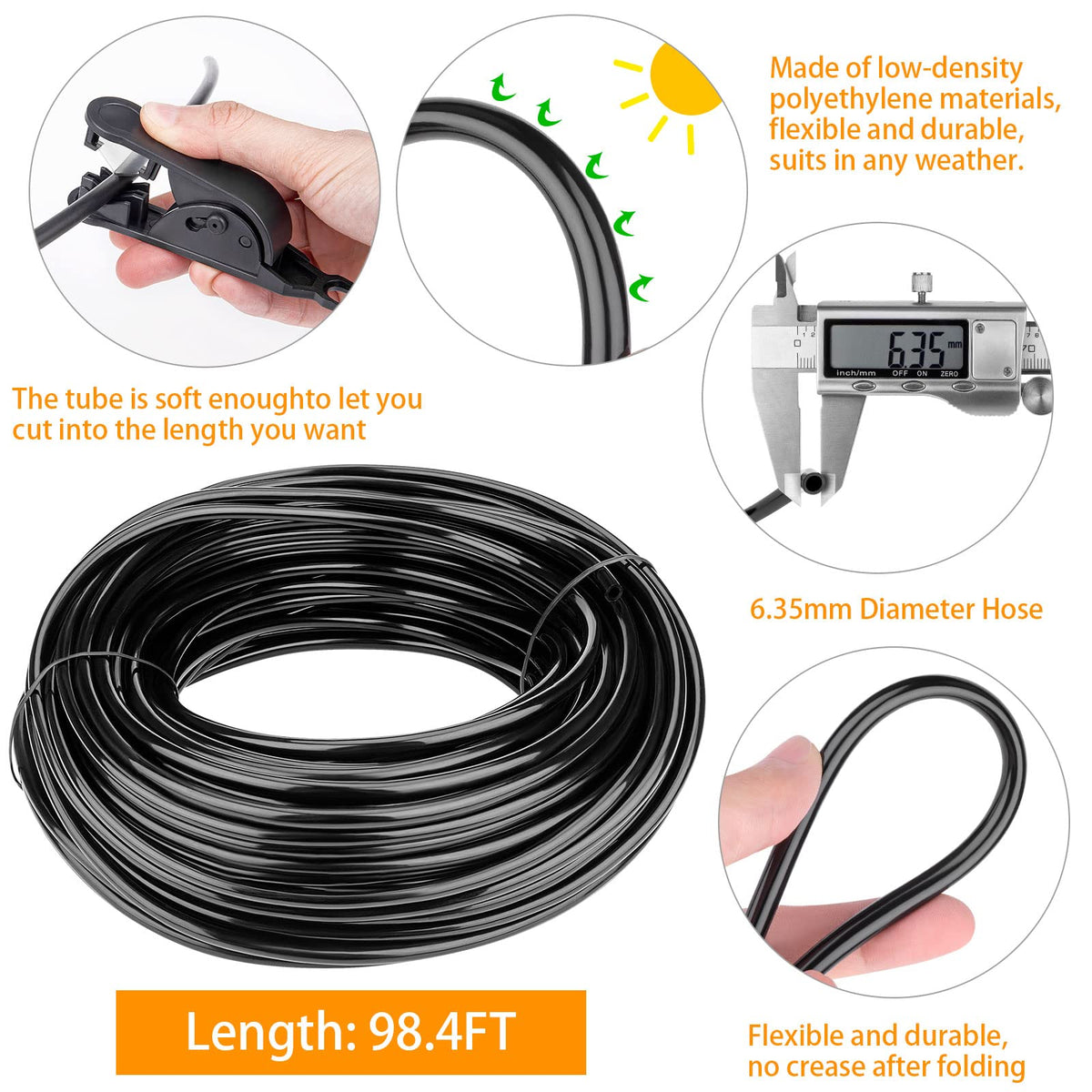 Awpeye T-connectors 50-pack enabling easy setup and leaks prevention