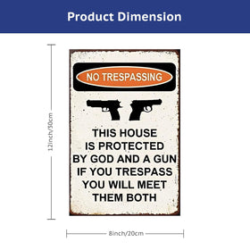 awrjdos Pre-drilled holes sign for quick fence or door mounting.
