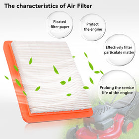 AWSZH air filter for Honda GCV135 engines, pack of 2 protects against dust