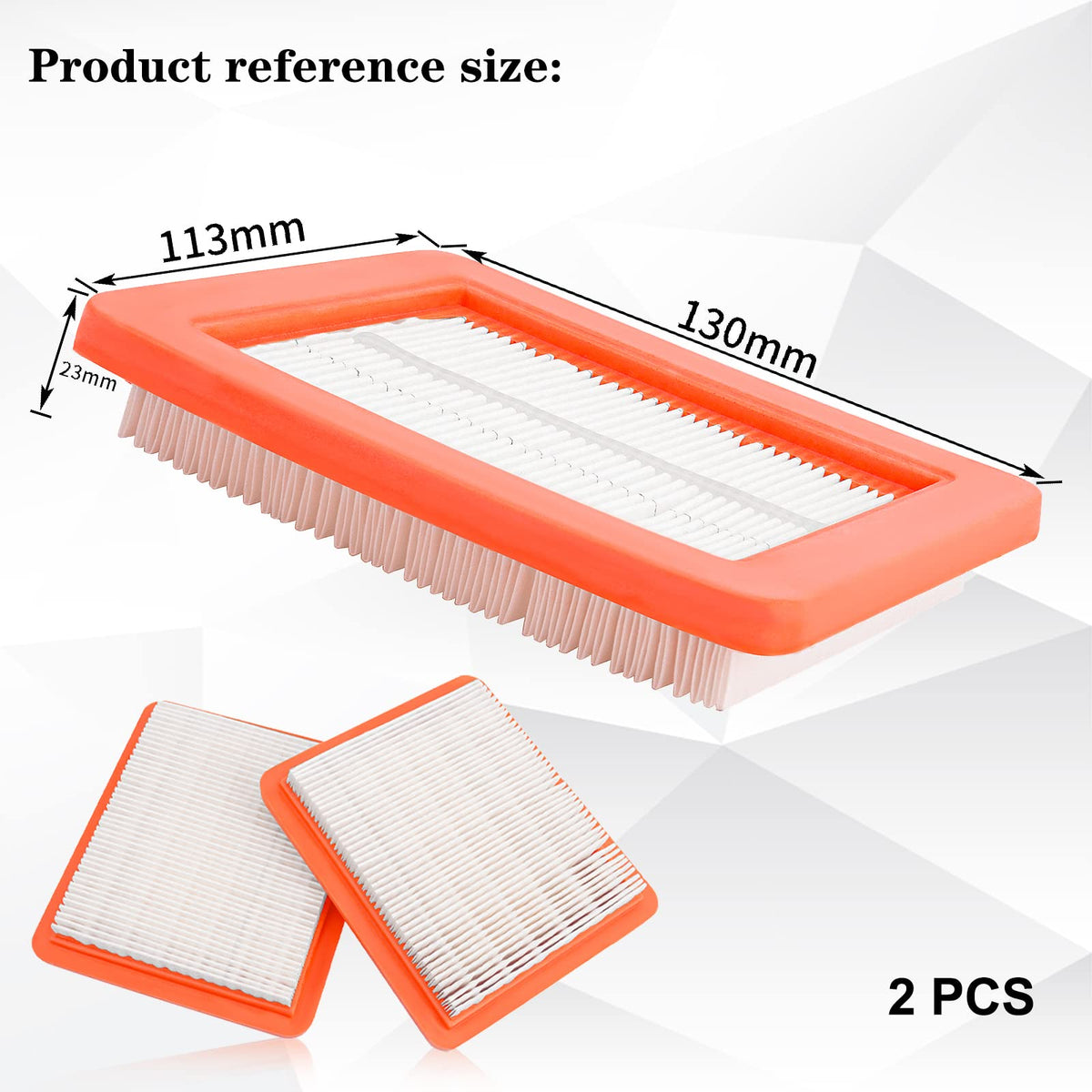 AWSZH air filter for Honda GCV160 engines, pack of 2 with durable media
