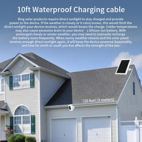 Awwndd 10ft cable shown enabling flexible outdoor installation.