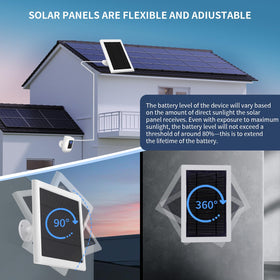 Awwndd 5W solar panel with USB-C adapter showcases easy connections.