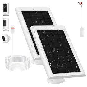 Awwndd solar panel for Ring Camera 2nd Gen with 10ft cable enables continuous power