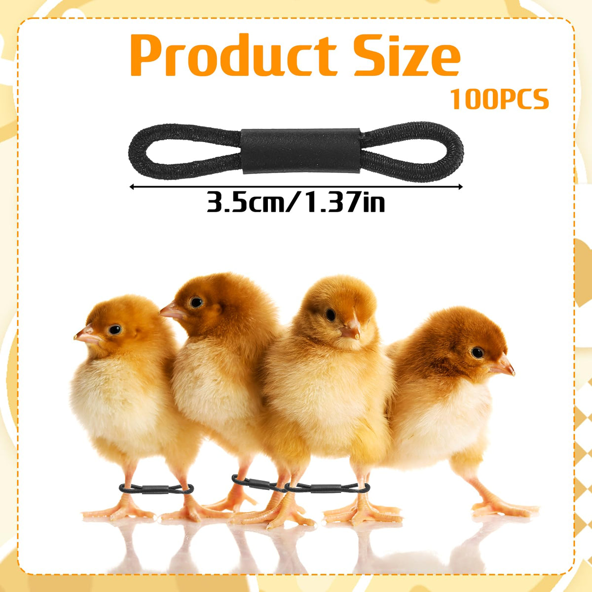 Axafazup adjustable chick leg band aids 1–3 day olds to steady walking