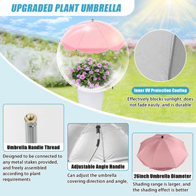 Axcoix angle-adjustable umbrella directs shade as the sun moves