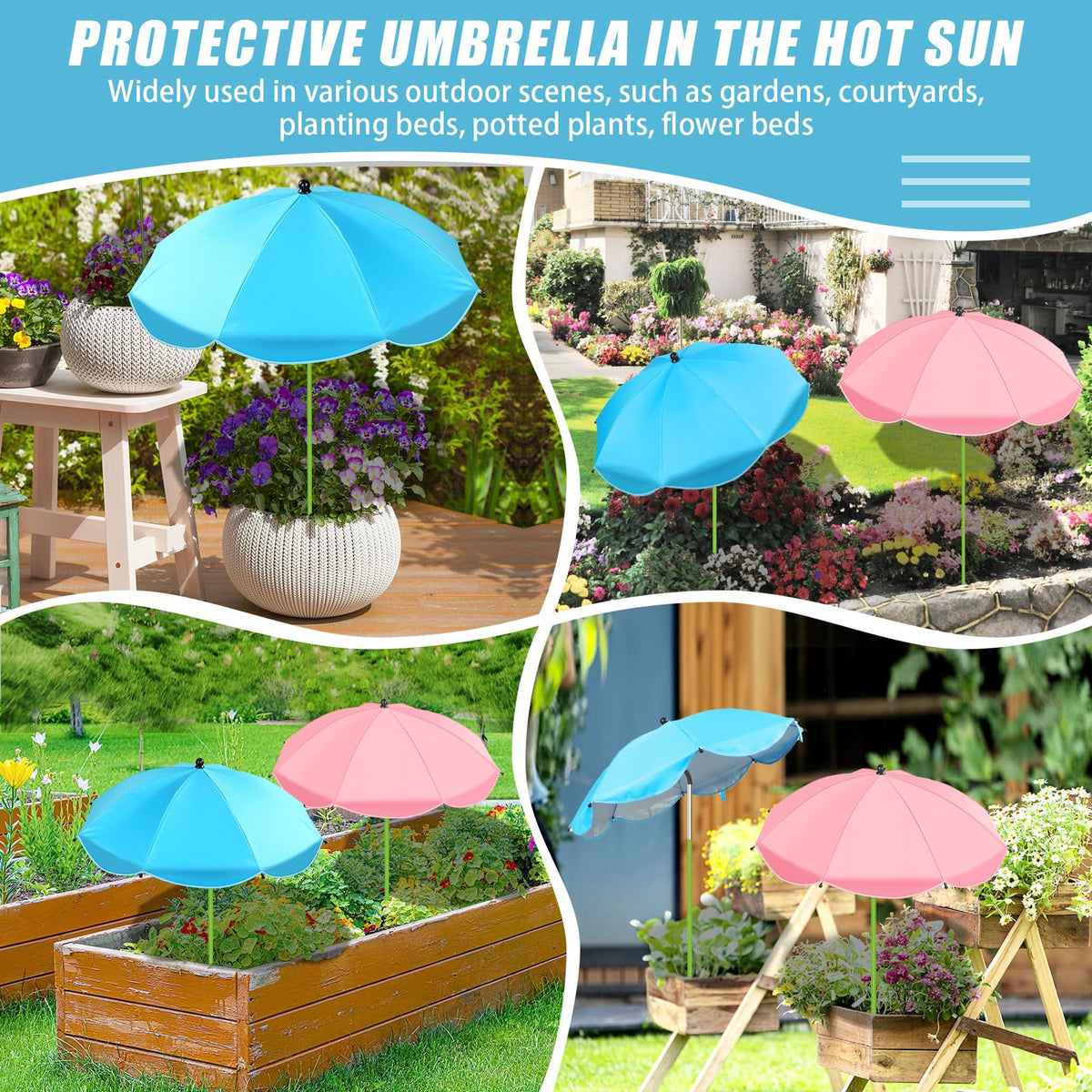 Axcoix large 26-inch shade suits beds and containers in the garden