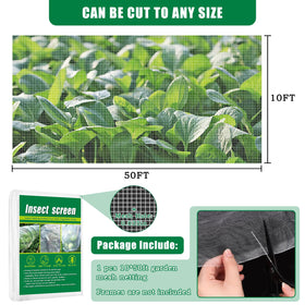Axcoix transparent nylon netting offers a durable barrier for fruit trees.