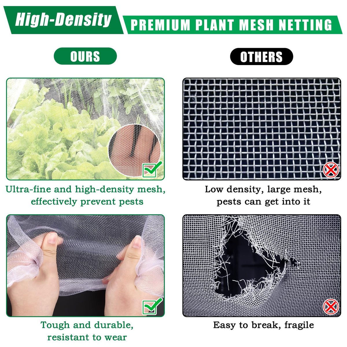 Axcoix water-permeable mesh allows irrigation through the grid without blocking sunlight.