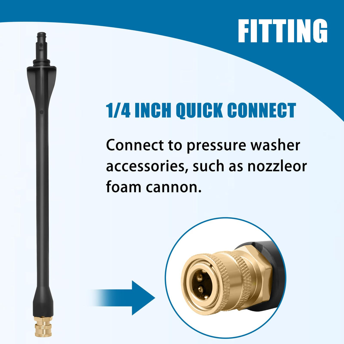 Husky-friendly wand supports 1750 PSI cleaning power
