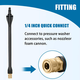 Husky-friendly wand supports 1750 PSI cleaning power