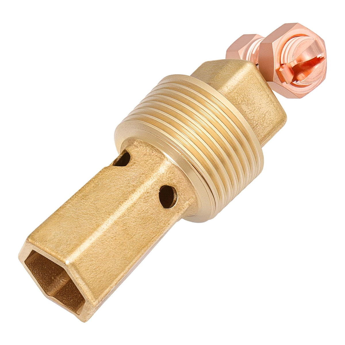 Axfvd PB-2008 1in MPT brass bonding kit close-up showing durable, leak-free hardware