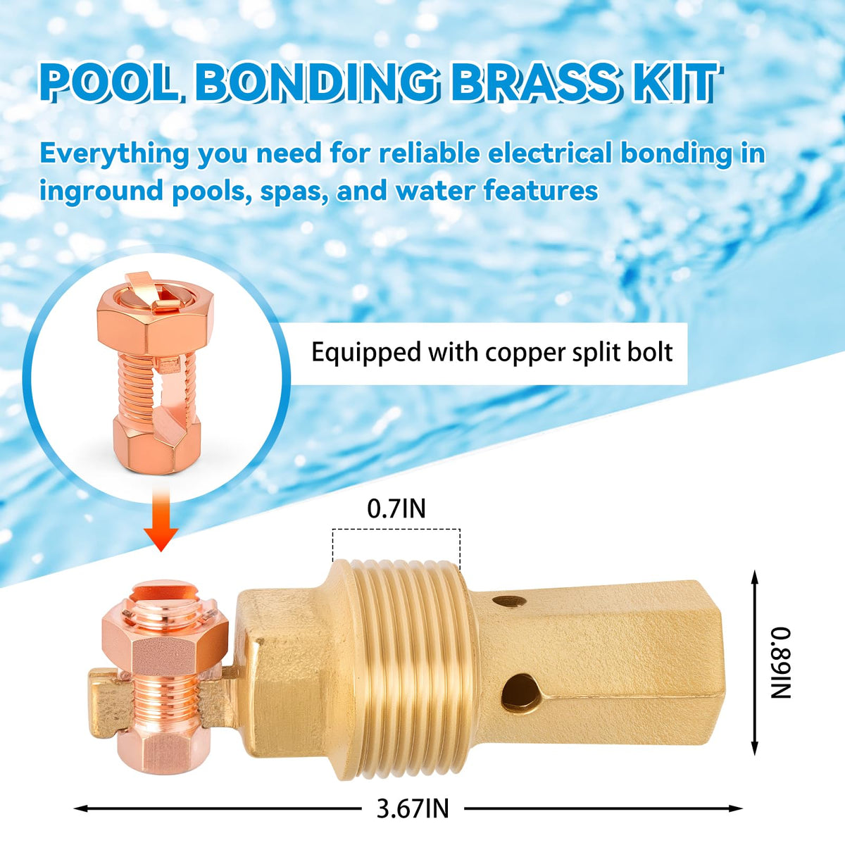 Axfvd PB-2008 bonding kit assembly demonstrates secure connections for return line installations