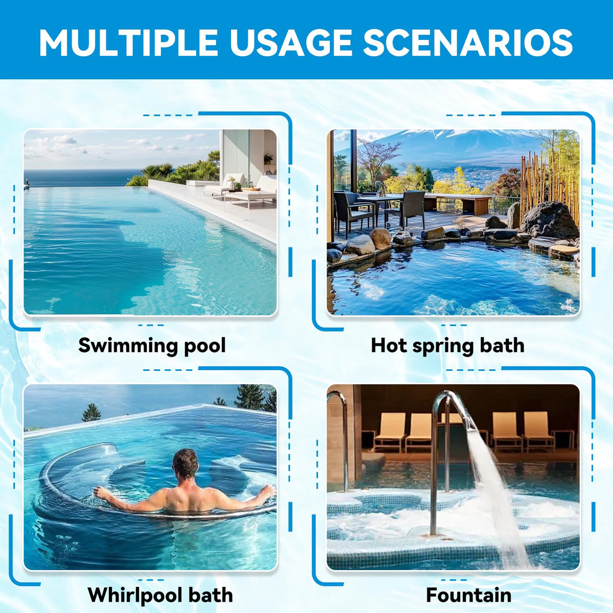 Axfvd PB-2008 universal fit for inground pools and spas enables easy integration