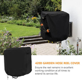 AXGSRV 420D hose reel cover security zipper deters tampering.